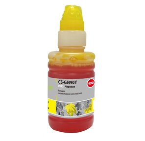 Чернила Cactus CS-GI490Y желтый 100мл для Canon PIXMA G1400,  G2400,  G3400