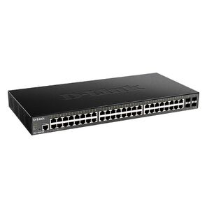 D-Link DGS-1250-52X / A1A,  L2 Smart Switch with 48 10 / 100 / 1000Base-T ports and 4 10GBase-X SFP+ ports.16K Mac address,  802.3x Flow Control,  4K of 802.1Q VLAN,  4 IP Interface,  802.1p Priority Queues