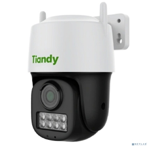 Tiandy TC-H333N Spec:I5W / C / WIFI / Eu / 4mm / V4.2 компактная поворотная уличная,  3Мп,  2304х1296@20к / c,  DWDR,  цвет: 0.02лк,  S+265,  H.265 (HP),  S+264,  H.264 (HP,  MP,  BP),  объектив 4мм,  встроенные микрофон и дин