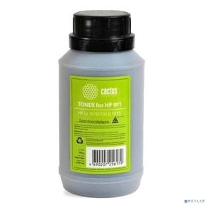 Тонер Cactus CS-THP10-70 черный флакон 70гр. для принтера CF218A / CF230A / CF230X / CF233A / CRG-047 / CRG-051  (для картриджей с магнитным роликом),  HP LJ Pro M104 / 132 / 203 / 227,  LJ Ultra M106 / 134