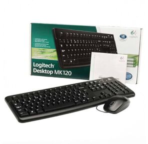 Клавиатура + мышка DESKTOP MK120 BLACK RUS 920-002589 LOGITECH