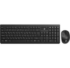 Клавиатура + мышь Оклик S269W клав:черный мышь:черный USB беспроводная slim Multimedia  (2070303)