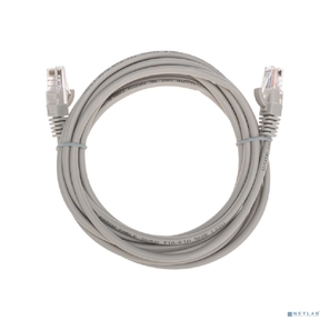 Патч-корд U / UTP,  CAT 5e,  RJ45-RJ45,  26AWG,  ZH нг (А)-HF,  серый,  3м  REXANT