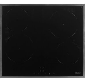 Варочная поверхность Haier HHY-C64NFB черный / нержавеющая сталь