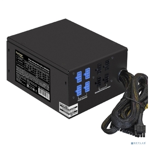 Exegate EX292198RUS Серверный БП 500W ExeGate ServerPRO-500RADS  (ATX,  for 3U+ cases,  APFC,  КПД 80%  (80 PLUS),  14cm fan,  24pin,   (4+4)pin,  PCIe,  5xSATA,  4xIDE,  FDD,  Cable Management,  black)