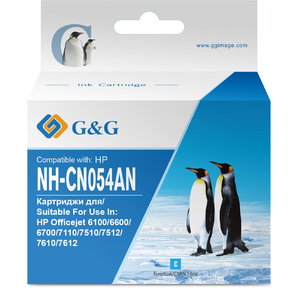 Картридж струйный G&G NH-CN054AN №933XL голубой  (14мл) для HP Officejet 6100 / 6600 / 6700 / 7110 / 7510
