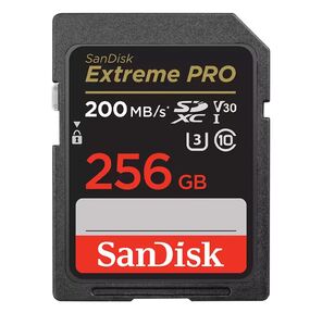 Флеш карта SDXC 256GB SanDisk Extreme Pro UHS-I Class 3  (U3) V30 200 / 140 MB / s <SDSDXXD-256G-GN4IN>