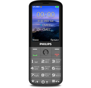 Philips E227 Xenium темно-серый моноблок 2.8" 240x320 0.3Mpix GSM900 / 1800 FM