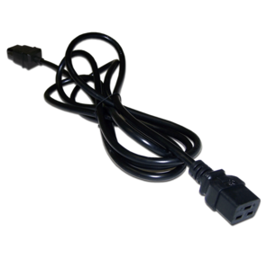 Шнур питания C19-C20,  3х1.5,  220В,  16А,  черный,  1 метр