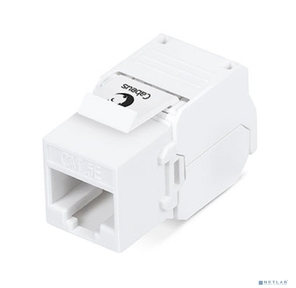 Сabeus KJ-RJ45-Cat.5e-180-Toolless Вставка Keystone Jack RJ-45 (8P8C),  180 градусов,  категория 5e,  без инструмента Toolless,  белая