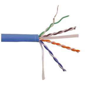 Кабель LANMASTER  UTP,  4x2,  кат 6,  550Mhz,  LSZH  (HFLT),  синий,  305 м