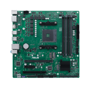 ASUS PRO B550M-C / CSM,  Socket AM4,  B550,  4*DDR4,  2*DP+HDMI,  SATA3 + RAID,  Audio,  Gb LAN,  USB 3.1*8,  USB 2.0*4,  COM*1 header  (w / o cable),  mATX