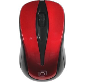 Мышь Oklick 675MW черный / красный оптическая  (800dpi) беспроводная USB  (2but)