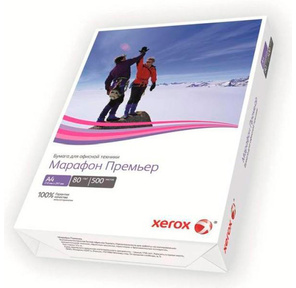 Бумага XEROX Марафон Премьер класс"A",  белизна 168% A4 80 г / м2 500л  (кратно 5 шт)
