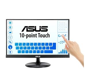 ASUS 21.5" VT229H Touch IPS LED,  1920x1080,  5ms,  250cd / m2,  178° / 178°,  100mln:1,  D-SUB,  HDMI,  USB,  колонки,  Tilt,  VESA,  Black,  90LM0490-B01170