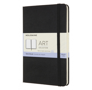Блокнот для рисования Moleskine ART SKETCHBOOK ARTQP054 Medium 115x180мм 144стр. нелинованный мягкая обложка черный
