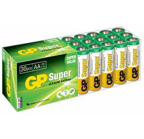 Батарея GP Super Alkaline 15A LR6 AA  (30шт)