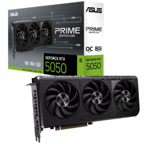 Видеокарта Asus PCI-E 5.0 PRIME-RTX5050-O8G NVIDIA GeForce RTX 5050 8Gb 128bit GDDR6 2677 / 20000 HDMIx1 DPx3 HDCP Ret