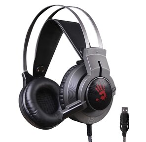 Наушники с микрофоном A4Tech Bloody G437 черный 1.8м мониторные оголовье  (G437)