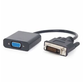 Cablexpert Переходник DVI-D-VGA Digital ,  25M / 15F,  длина кабеля 0, 2м,  черный,  пакет  (A-DVID-VGAF-01)