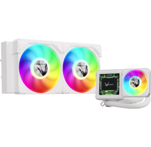 Система водяного охлаждения Formula V Line Cryo Wing Digi 240 WH,  240mm,  LCD 2.73",  2x120mm,  ARGB fans,  LGA115X / 1200 / 1700 / 1851 / 1366 / 2011 / 2066,  AM3 / AM4 / AM5 / Ryzen3 / Ryzen5 / Ryzen7 / Threadripper / RT4