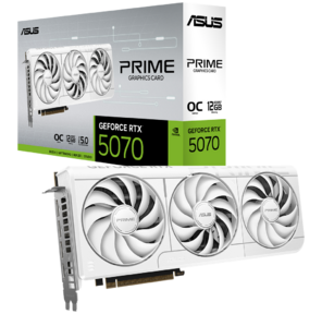 Видеокарта ASUS PRIME-RTX5070-O12G-WHITE /  / RTX5070 HDMI*1 DP*3 12G D7; 90YV0M19-M0NA00