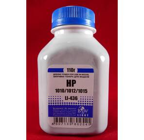 Тонер HP LJ 1010 / 1012 / 1015 / 1018 / 1020  (фл.110г.) B&W Light фас России