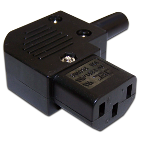 Lanmaster LAN-IEC-320-C13 / 90 Вилка IEC 60320 C13,  10A,  250V,  угловая,  разборная,  черная