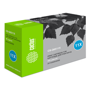 Картридж Cactus CS-Q6511X для принтеров HP LaserJet 2410 / 2420 / 2420DN / 2430 12000 стр.