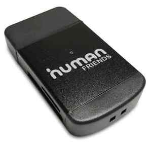Картридер Human Friends Multi Black. 4 слота. Micro MS  (M2),  microSD,  T-flash,  SD,  MMC,  SDHC,  DV,  MS,  MS Pro,  MS Pro Duo