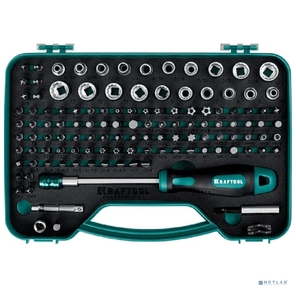 Набор: отвертка-битодержатель с насадками KRAFTOOL X-Drive-122,  122 шт  (26816)