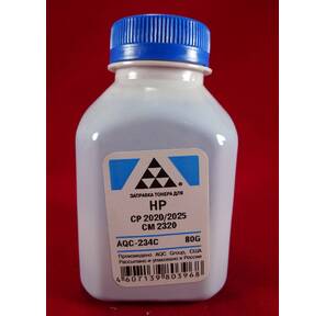 Тонер HP CP2020 / 2025 / CM2320 Cyan,   (фл.80г.) AQC фас. Россия