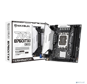 MAXSUN MS-Terminator B760ITX D4 WIFI V3  (Socket 1700,  mini-ITX,  2*DDR4 (64Gb),  DP / HDMI,  4*SATA3,   2*M.2,  1xPCI-E 5.0 x16,  4*USB 3.2 Gen1,  LAN 1*2.5G,   RTL)