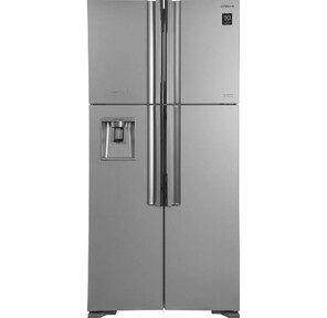 Холодильник Hitachi R-W660PUC7X GS серебристый стекло двухкамерный инвертер 396 / 144л морозилка сверху