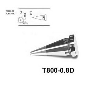 Аксессуары для пайки Atten Паяльное жало ,  T800-0.8D