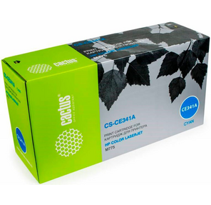 Тонер Картридж Cactus CS-CE341A голубой для HP Color LaserJet M775  (16000стр.)