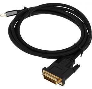 Кабель аудио-видео Buro 1.1v miniDisplayport  (m) / DVI-D  (Dual Link)  (m) 2м. Позолоченные контакты черный  (BHP MDPP-DVI-2)