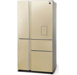 Холодильник Sharp SJWX99ACH отдельностоящий 5-и дверный холодильник,  1850*908*796мм,  стекло цвета шампань без рамок,  Full No Frost,  Plasmacluster Ion,  invertor,  пр-во Тайланд