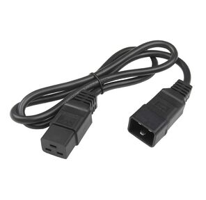 Hyperline PWC-IEC19-IEC20-1.0-BK Кабель питания IEC 320 C19 - IEC 320 C20  (3x1.5),  16A,  прямая вилка,  1м,  цвет черный