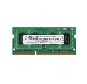 Foxline FL1600D3S11SL-4G DDR3,  SO-DIMM,  4GB,  PC3-12800,  1600MHz,  1.35V