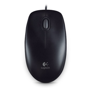 Logitech B100 2кн.+скр.,  черный  (USB)