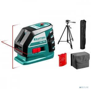 Уровни лазерные KRAFTOOL 34660-3  линейный ''cl-70-3'' 20м  /  70м детектор