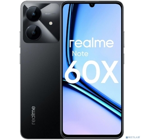 Смартфон Realme RMX3938 Note 60х 64Gb 3Gb черный моноблок 3G 4G 2Sim 6.74" 720x1600 Android 14 8Mpix 802.11 a / b / g / n / ac GPS GSM900 / 1800 GSM1900 TouchSc A-GPS microSD
