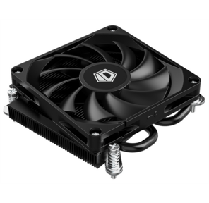 Кулер для процессора ID-COOLING IS-23i BLACK LGA1851 / 1700 / 1200 / 115X низкопрофильный высота 23mm  (48шт / кор,  TDP 45W,  PWM,  2 тепл.трубки,  медная база,  FAN 80mm) BOX