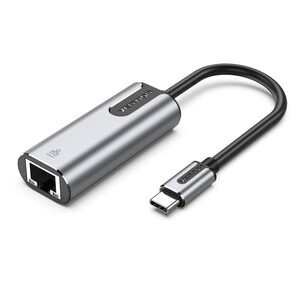 Vention USB-C to Gigabit Ethernet Adapter 0.15M Gray Aluminum Alloy Type