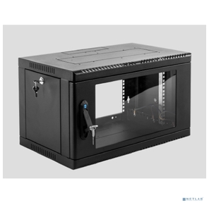 ЦМО Шкаф телекоммуникационный настенный сварной 6U  (600 x 500) съёмные стенки,  дверь стекло,  чёрный,  ШРН-6.500-9005