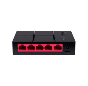 Unmanaged Gigabit switch Mercusys,  5 ports RJ-45 LAN 10 / 100 / 1000Mbp,  desktop,  wall-mounted,  plastic case