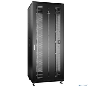 Cabeus ND-05C-42U80 / 80-BK Шкаф монтажный телекоммуникационный 19" напольный для распределительного и серверного оборудования 42U 800x800x2055mm  (ШхГхВ) передняя и задняя перфорированные двери,  ручка с