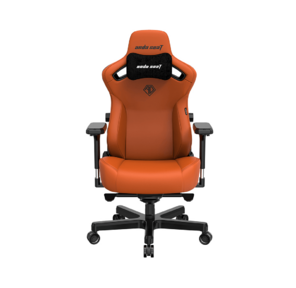 Кресло игровое Anda Seat Kaiser 3,  цвет оранжевый,  размер XL  (180кг),  материал ПВХ  (модель AD12)