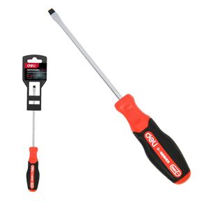 Шлицевая DL3443 SL5x75мм сталь S2,  матовый стержень,  двухкомпонентная прорезиненная рукоять